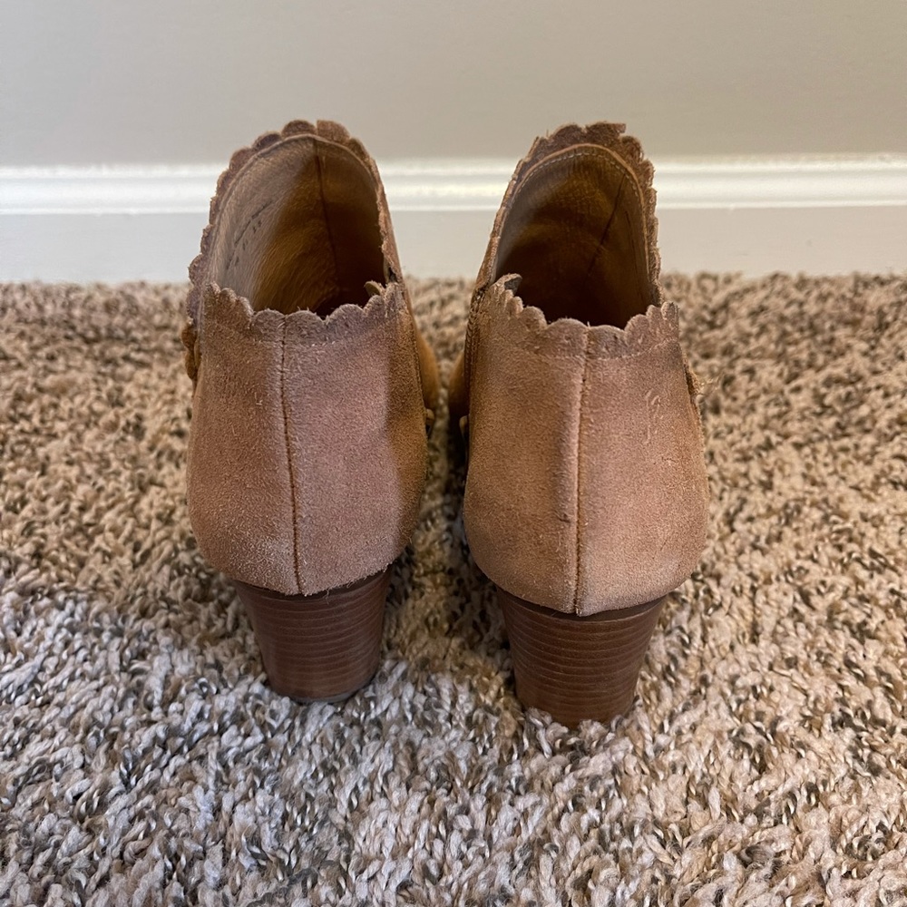 Jack Rogers Suede Heeled Ankle Boots - Picture 7 of 10